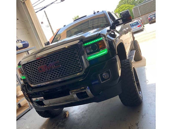 Oracle ColorSHIFT Headlight DRL Upgrade Kit :: 2014-2015 GMC Sierra 1500 w/ Daytime Running Lights