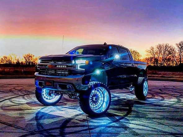 Oracle LED Illuminated Wheel Rings, Single Row LED