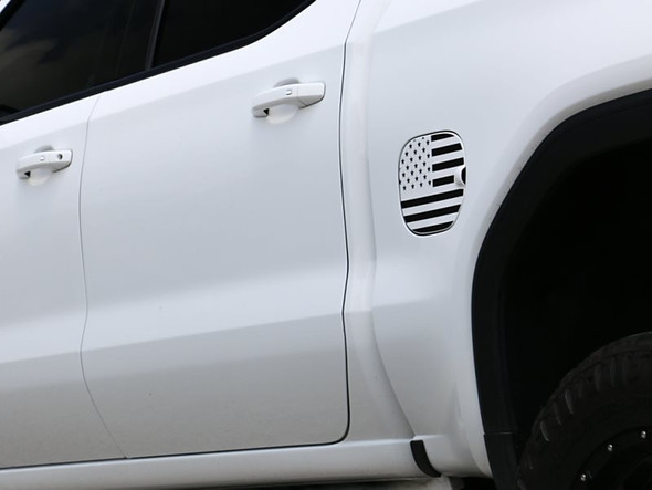 Phastek American Flag Fuel Door Vinyl :: 2019-2021 GMC Sierra 1500