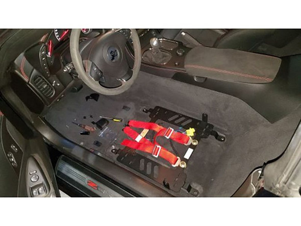 Planted Seat Bracket, Driver Side :: 2014-2019 C7 Corvette Non-ZR1 w/ Seat Belt Tab on Inboard Side