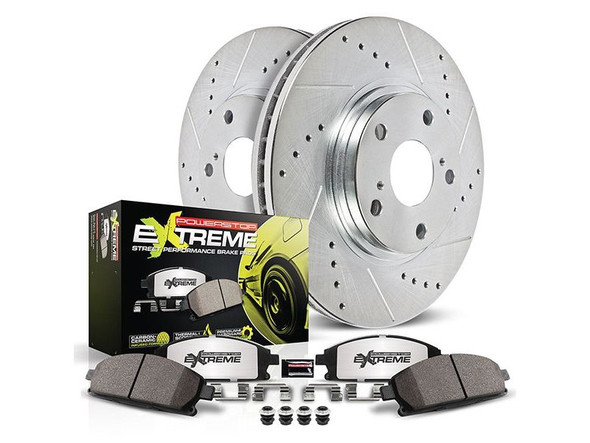 2016-2021 Camaro Turbo and V6 Powerstop Z26 Extreme Street Warrior Front Brake Upgrade Kit