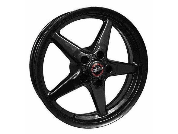 Race Star 92 Drag Star Front Wheel, 17x4.5", Gloss Black :: 2014-2019 C7 Corvette Non-Z06