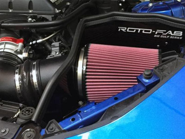 Roto-Fab Big Gulp Cold Air Intake With Oiled Filter :: 2016-2019 Camaro SS w/ Heartbeat or Whipple Supercharger - Whipple Supercharger