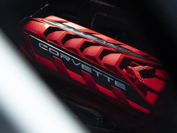 GM LT2 Engine Cover, Edge Red :: 2020-2021 C8 Corvette w/ LT2 Engine