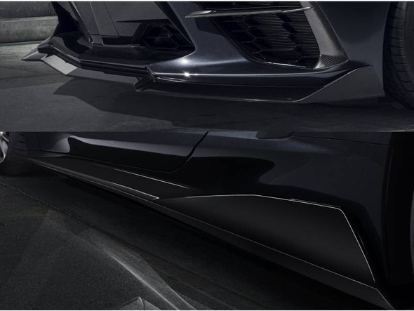 GM Carbon Fiber Ground Effects Kit, Carbon Flash Black Metallic :: 2020-2021 C8 Corvette