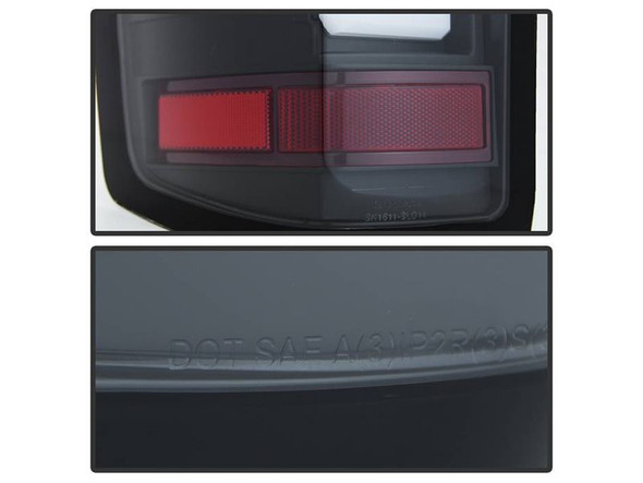 Spyder LED Tail Lights, Clear Lens and Black Housing :: 2014-2015 Silverado 1500, 2016-2018 Work Truck, LT