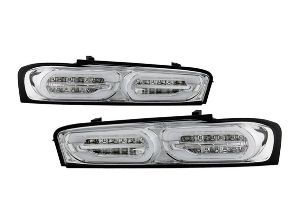 Spyder Sequential LED Tail Lights, Clear Lens and Black Housing