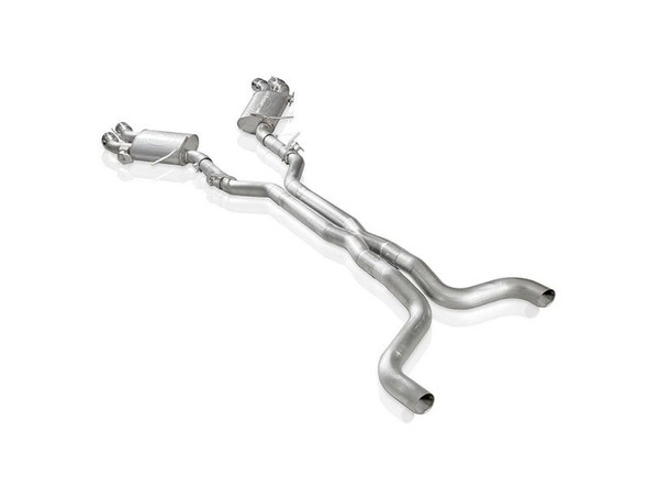 Stainless Works Legend Series 3" Cat-Back Exhaust System w/ AFM Delete Plate, 4" Polished Quad Tips, Factory Connect :: 2016-2021 Camaro SS