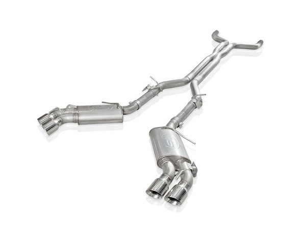 Stainless Works Redline Series 3" Cat-Back Exhaust System w/ AFM Delete Plate, 4" Polished Quad Tips, Factory Connect :: 2016-2021 Camaro SS