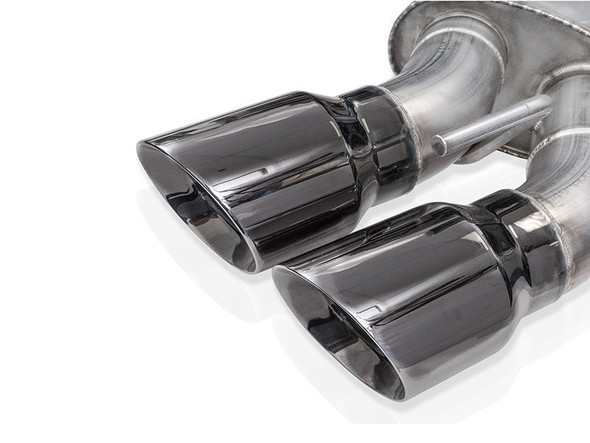 Stainless Works Legend Series 3" Axleback Exhaust System, 5" Chrome Black Quad Tips, Performance Connect :: 2016-2021 Camaro SS & ZL1