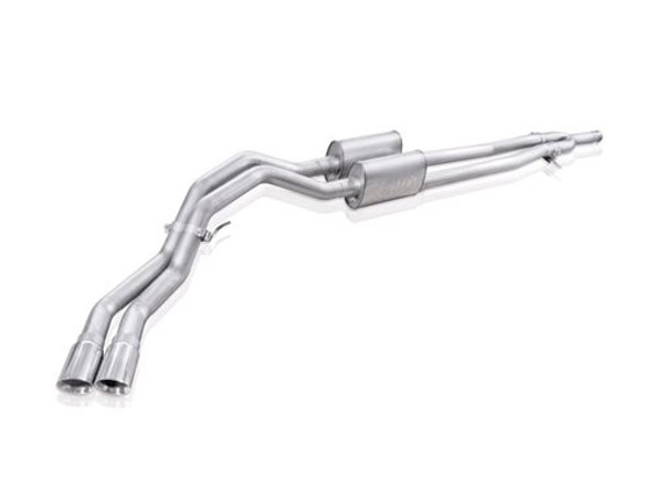 Stainless Works 3" Cat-Back Dual Exhaust System, Factory Connect, Exits Behind Rear Tire :: 2014-2018 Silverado 1500 5.3L, 6.2L