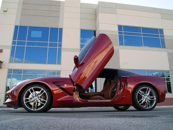 Chrome Chevrolet Corvette C8 Lambo Door Conversion Kit by Vertical Doo –  Vertical Doors, Inc.