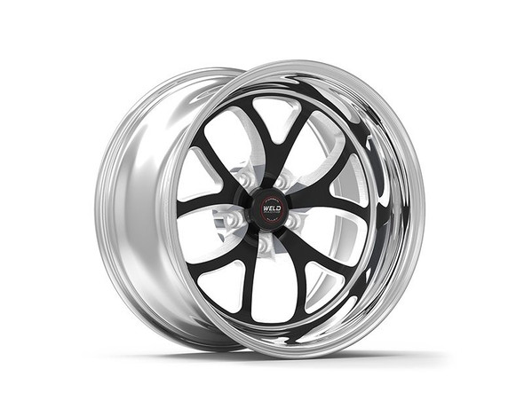 Weld S76 Black Center Front 17x8