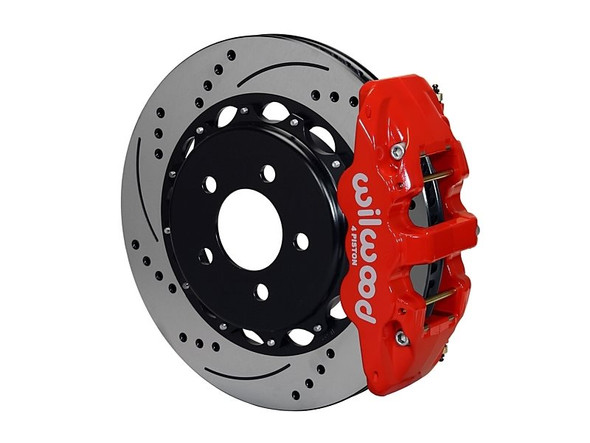 Wilwood AERO4 Rear Big Brake Kit, Black 4 Piston Calipers, 14.25