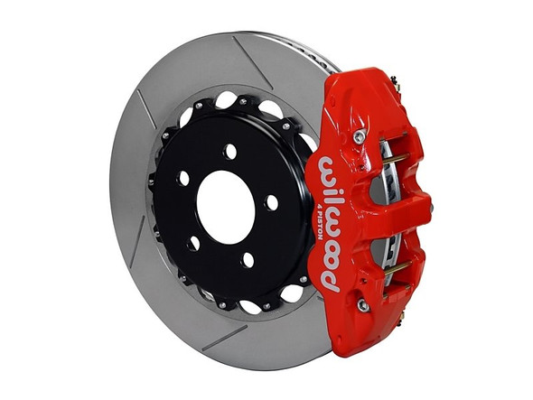 Wilwood AERO4 Rear Big Brake Kit, Red 4 Piston Calipers, 14.25