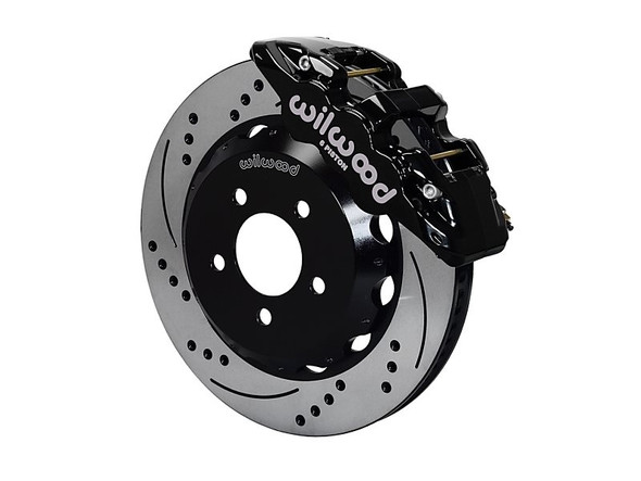 Wilwood AERO6 Front Big Brake Kit, Black 6 Piston Calipers, 15