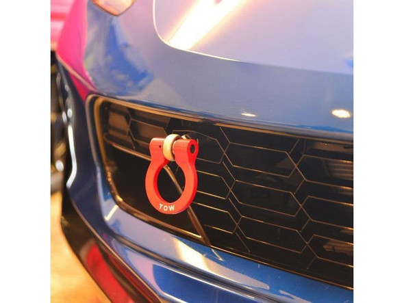 ZL1 Addons Front Premium Tow Hook (Long Turned Down), Red :: 2014-2023  Corvette