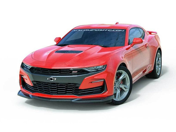 ACS ZL1 Style Front Splitter, 1LE Black :: 2016, 2017, 2018, 2019, 2021, 2022 Camaro Non-ZL1