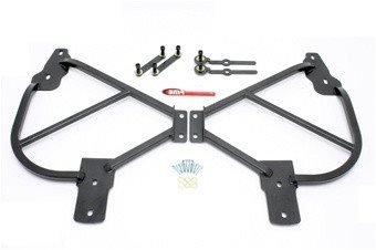 BMR Subframe Connectors, Black Hammertone :: 2010-2015 Camaro