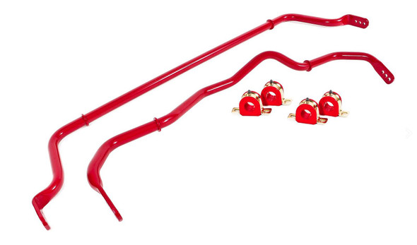 BMR Front & Rear Adjustable Sway Bars w/ Bushings, Red :: 2016-2023 Camaro SS