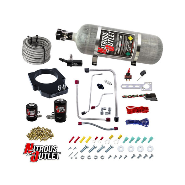 Nitrous Outlet Hardline 83mm Plate System, 12lb Composite Bottle :: 2016-2019 Cadillac CTS-V