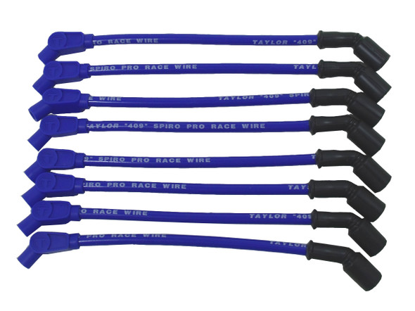 Taylor Cable Pro Race Spiro-Wound 10.4mm Spark Plug Wires, Blue :: 2010-2015 Camaro SS & ZL1