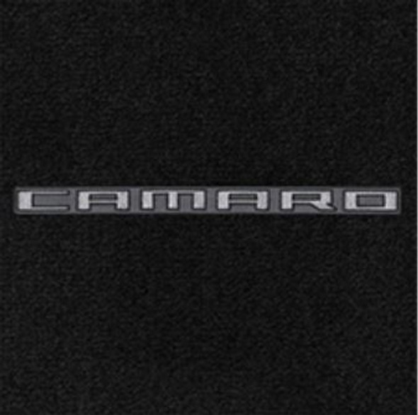 Lloyd 2pc Ultimat Front Floor Mats, Black Mats w/ Silver Camaro Logo :: 2010-2015 Camaro