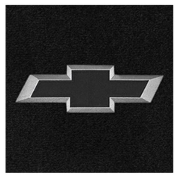 Lloyd 2pc Ultimat Front Floor Mats, Black Mats w/ Black Chevy Bowtie Logo :: 2010-2015 Camaro