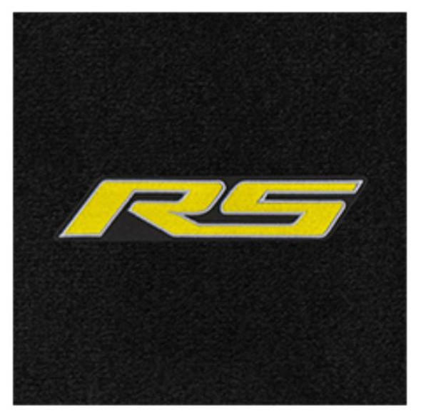 Lloyd 2pc Ultimat Front Floor Mats, Black Mats w/ Yellow RS Logo :: 2010-2015 Camaro