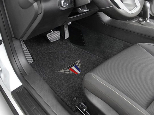 Lloyd 2pc Front Ultimat Floor Mats, Black Mats w/ ZL1 Logo