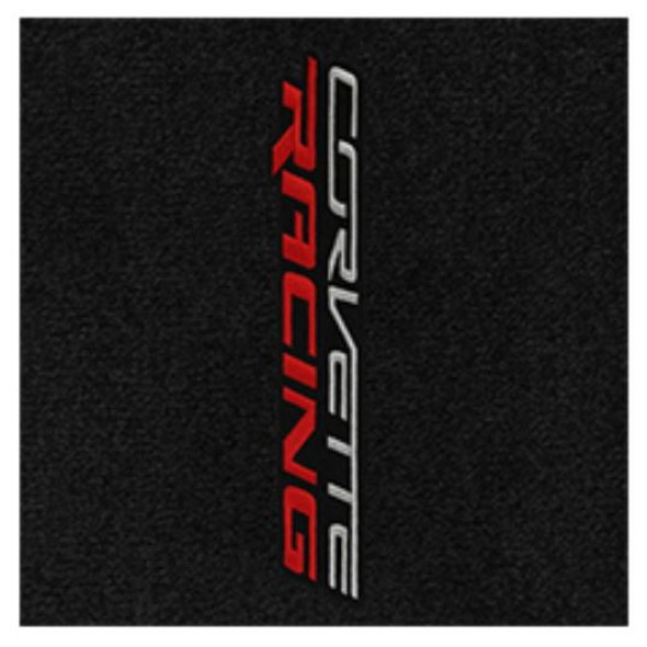 Lloyd 2pc Ultimat Floor Mats, Black w/ "Corvette Racing" Logo :: 2014-2019 C7 Corvette