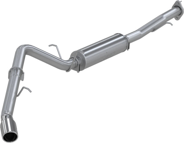 MBRP Armor Plus 3" Cat-Back Exhaust System w/ 4" Single Polished Tip, Single Side Exit :: 2007-2008 Chevrolet Tahoe, GMC Yukon 5.3L V8