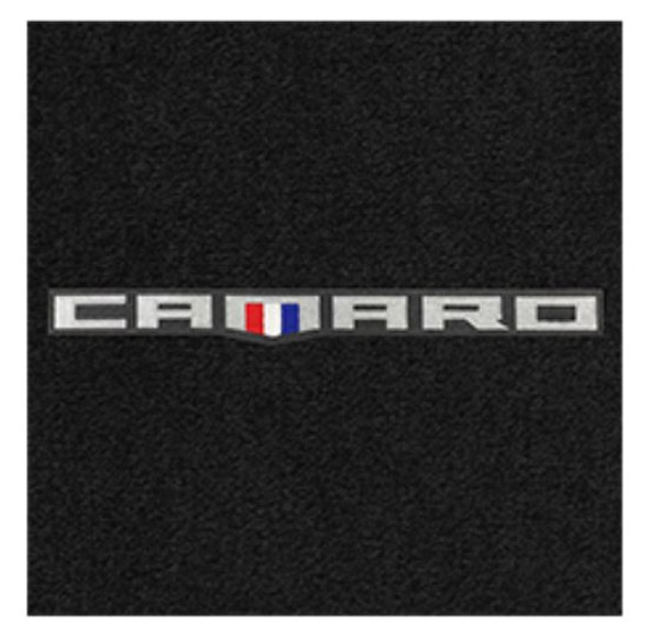 Lloyd Ultimat Trunk Mat, Black Mat w/ "Camaro" 45th Anniversary Logo :: 2016-2023 Camaro Coupe