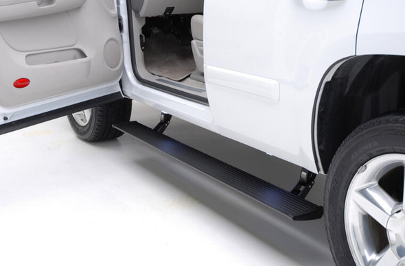 AMP Research PowerStep Electric Running Boards, Plug N' Play System :: 2022-2023 Silverado 1500 Crew Cab, Double Cab