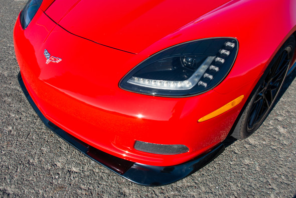 EOS Extended Front Splitter Lip, Un-Painted Primer :: 2005-2013 C6 Corvette Base