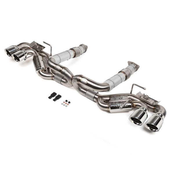 Fabspeed Valvetronic Maxflo Cat-Back Exhaust, Polished Stainles Steel Tips :: 2020-2023 C8 Corvette Stingray
