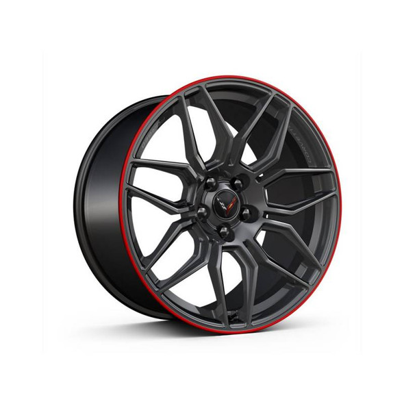 GM Forged Aluminum Spider-Design Rear Wheel, Satin Graphite, 21x13