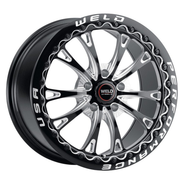 BF☆SMVENESアルミ/スタッドレス2本① Weld S908 Belmont Beadlock, 17x10, Gloss Milled Black