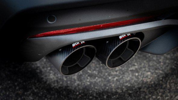 Borla 3" S-Type Cat-Back Exhaust System w/ 4" Quad Carbon Fiber Tips  ::  2024 Ford Mustang GT  w/ Non-Active Exhaust