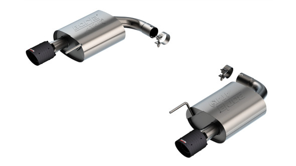 Borla 2.5" ATAK Axle-Back Exhaust System w/ 4" Dual Carbon Fiber Tips  ::  2024 Ford Mustang GT  w/ Non-Active Exhaust