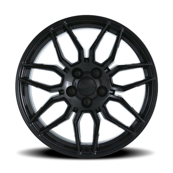 FR 401F C8 Z06 Replica Rear Wheel, Gloss Black, 20x12