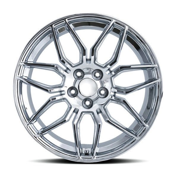 FR 401F C8 Z06 Replica Front Wheel, Chrome, 19x10