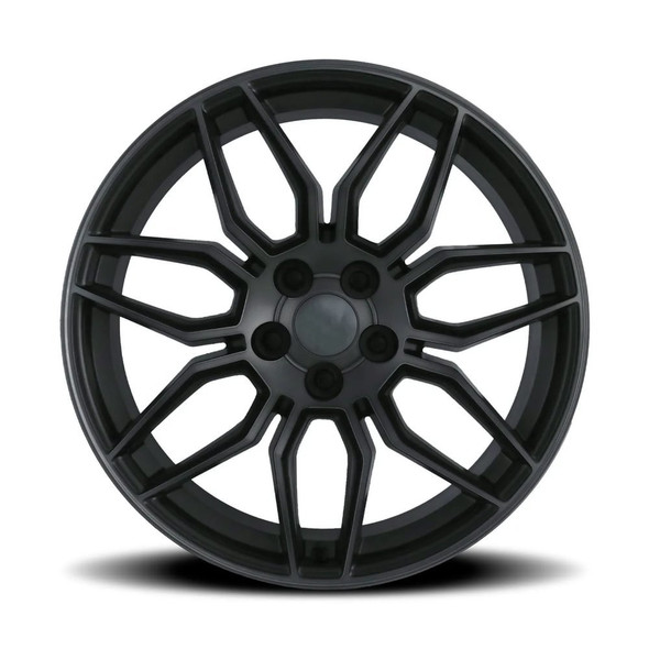 FR 401F C8 Z06 Replica Front Wheel, Titanium Machined Face w\Dark