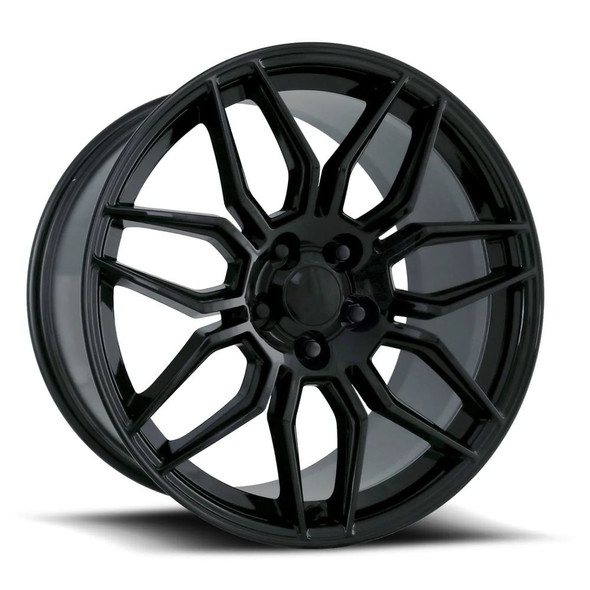 FR 401F C8 Z06 Replica Front Wheel, Gloss Black, 19x8.5