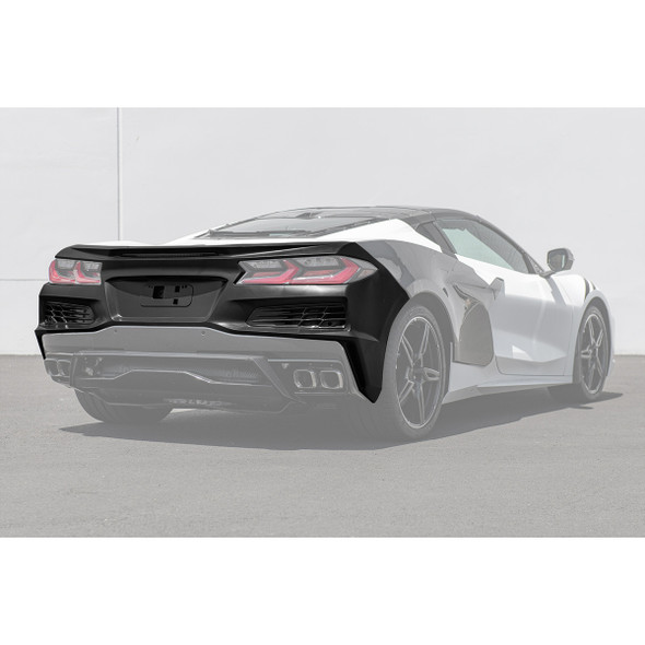 EOS Z06 Conversion Rear Bumper Kit, Un-Painted :: 2020-2025 Corvette Stingray & Z51