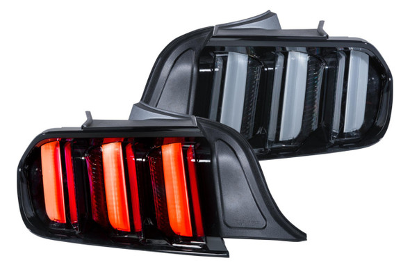 Morimoto XB LED Taillights, Black Housing/Clear Lens :: 2015-2023 Ford Mustang