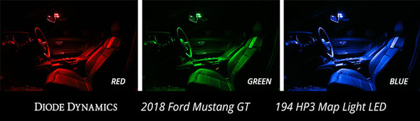 Diode Dynamics Stage 1 Interior LED Light Kit, Green :: 2018-2023 Ford Mustang