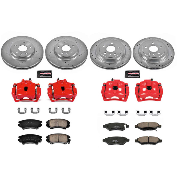 PowerStop  Z23 Evolution Sport Brake Kit w/Calipers, Front & Rear :: 2010-2015 Camaro V6