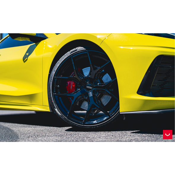 Vossen HF-5 Hybrid Forged Front Wheel, Matte Gun Metal, Flat Face, 20x9 +35 :: 2020-2025 Corvette