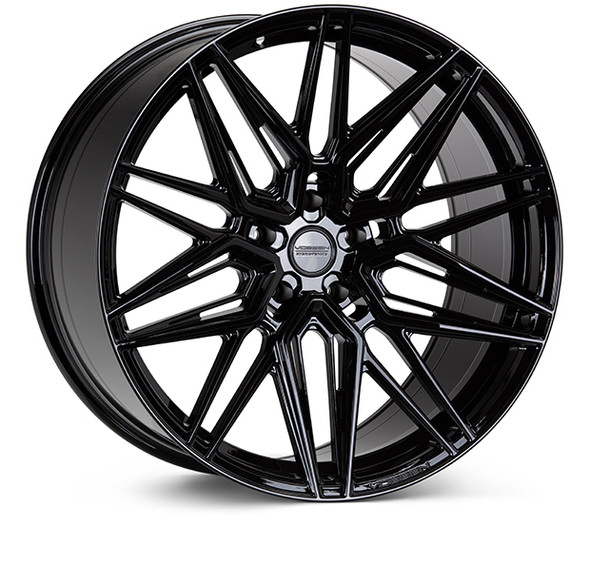 Vossen HF-2 Hybrid Forged Rear Wheel, Gloss Black, Deep Face